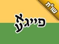 לבתי קוראים 'פייגא', והגרוש שלי מתעקש לאיית את שמה 'פייגע'