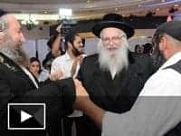 הצדיק השתתף בחתונת זוג מחסידי ברסלב בטבריה